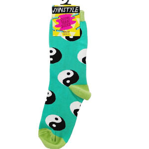 Women Boy Sock OOOH YEAH! Yin Yang yinyang yin-yang Chinese philosophy NWT NEW